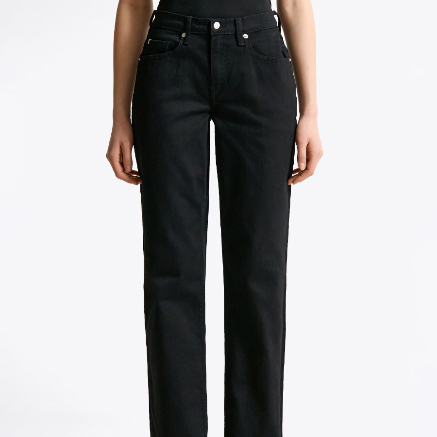 Tommy Hilfiger Official Classic Straight Black Denim Pants