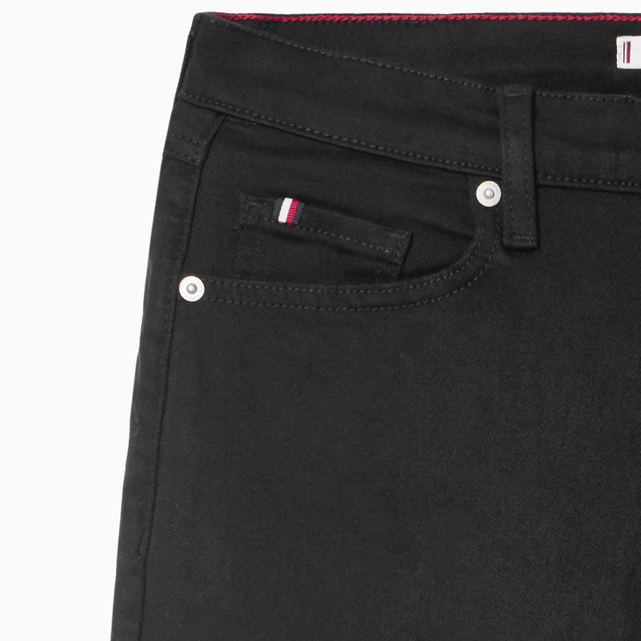 Tommy Hilfiger Official Classic Straight Black Denim Pants