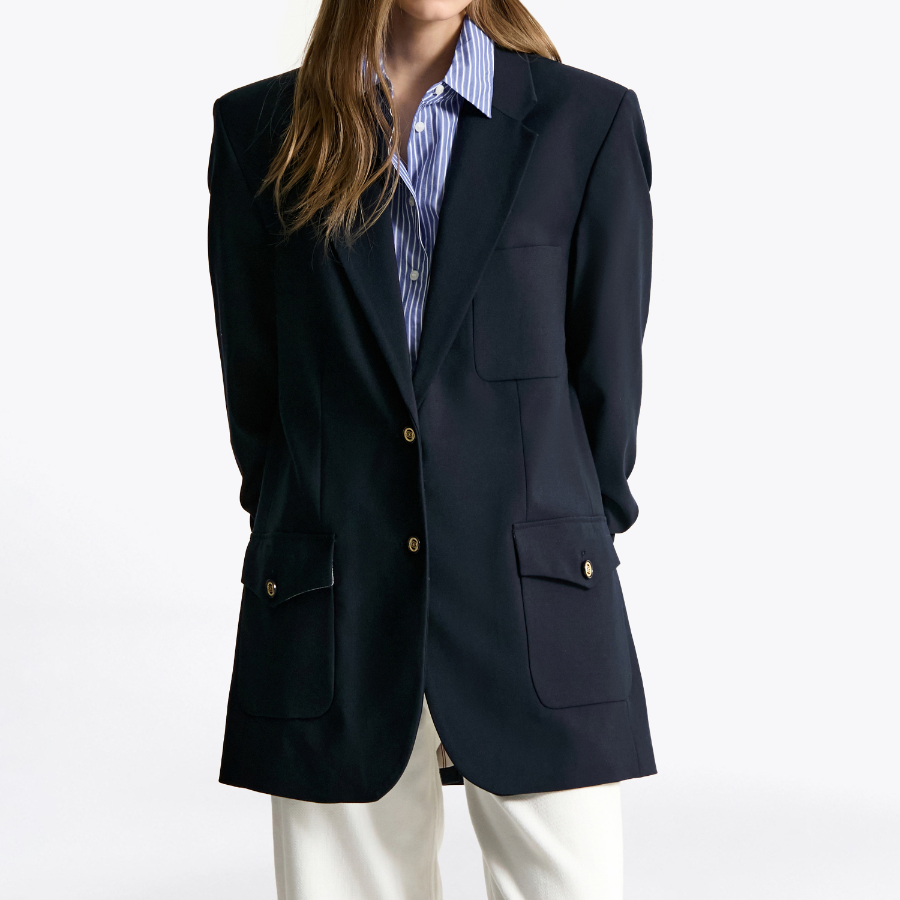 Tommy Hilfiger Official Relaxed Wool Blazer