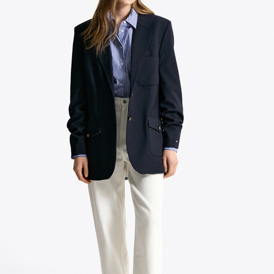 Tommy Hilfiger Official Relaxed Wool Blazer