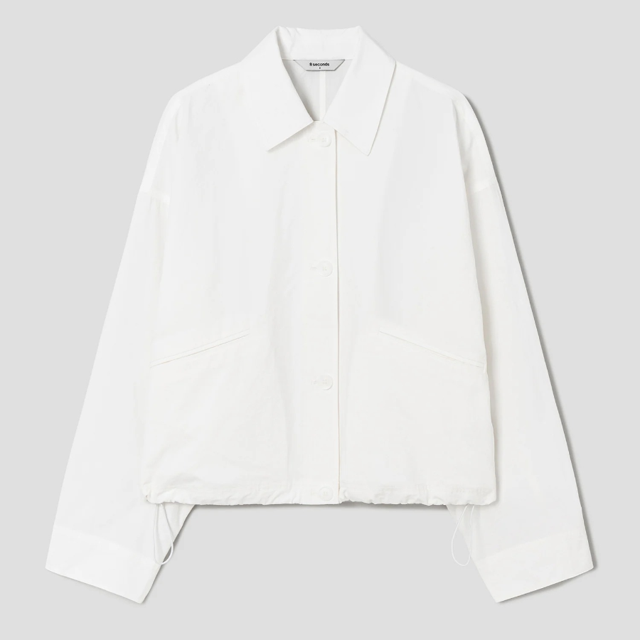 8 seconds Collar Neck Jumper — Ivory