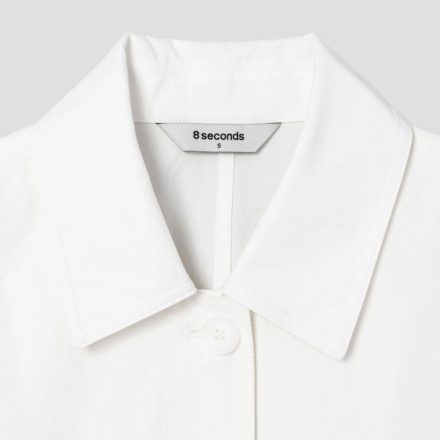 8 seconds Collar Neck Jumper — Ivory