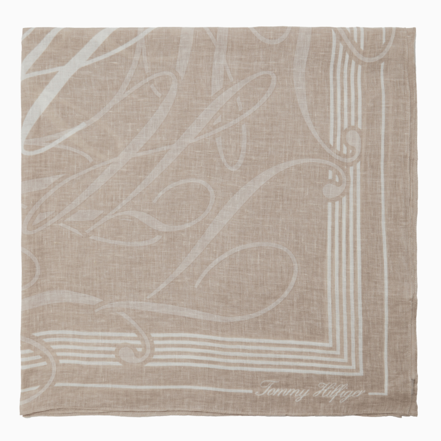 Tommy Hilfiger Official Square Summer Linen Scarf