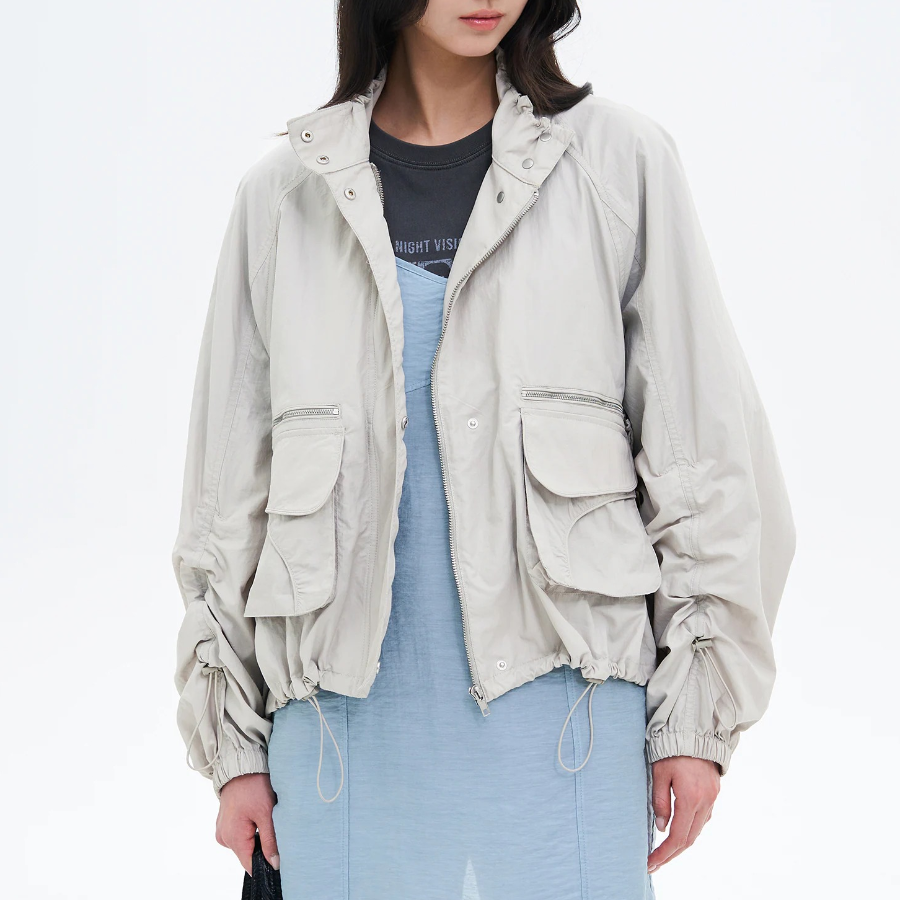 8 seconds Oversize Pocket Jumper — Light Grey