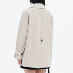 8 seconds Collar Neck Woman Half Trench — Beige