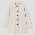8 seconds Collar Neck Woman Half Trench — Beige