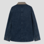 8 seconds Contrast Collar Denim Chore Jacket — Navy