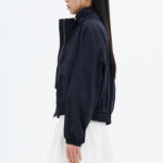 8 seconds Cotton Blend Zip-Up Jumper — Navy