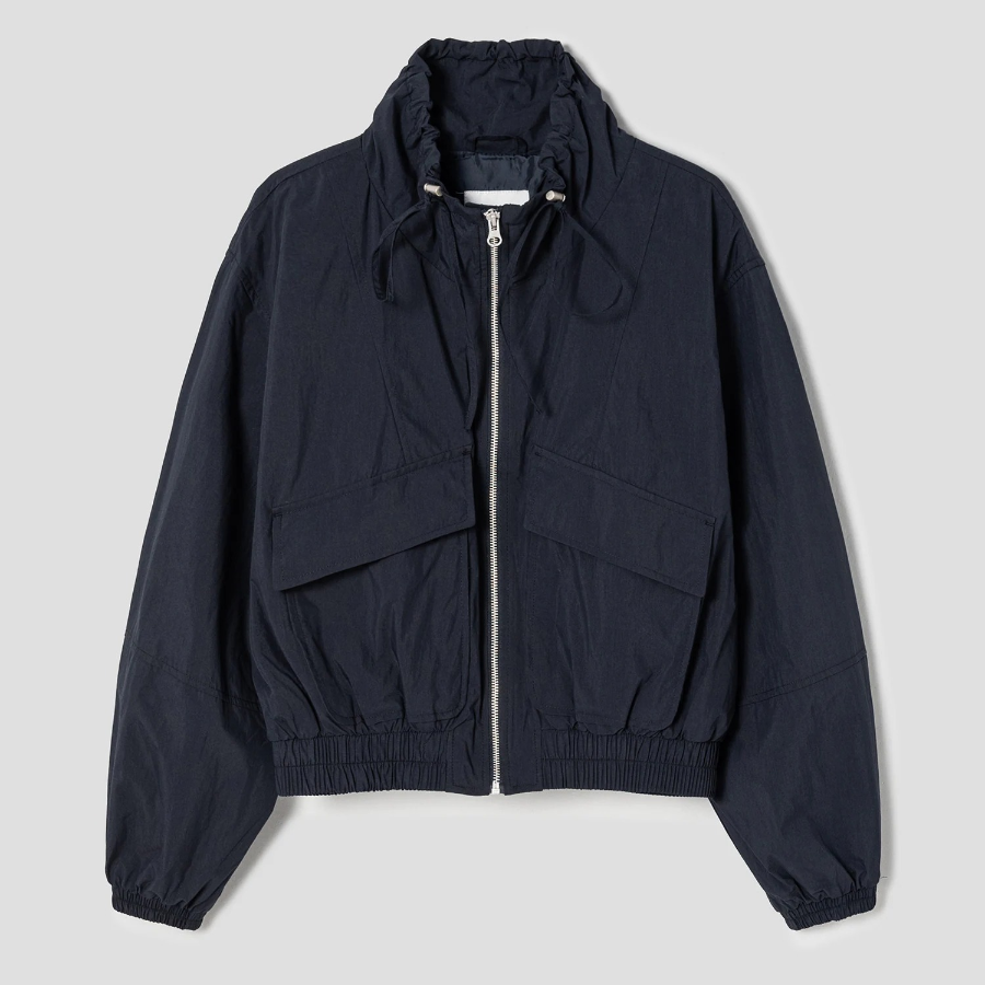 8 seconds Cotton Blend Zip-Up Jumper — Navy