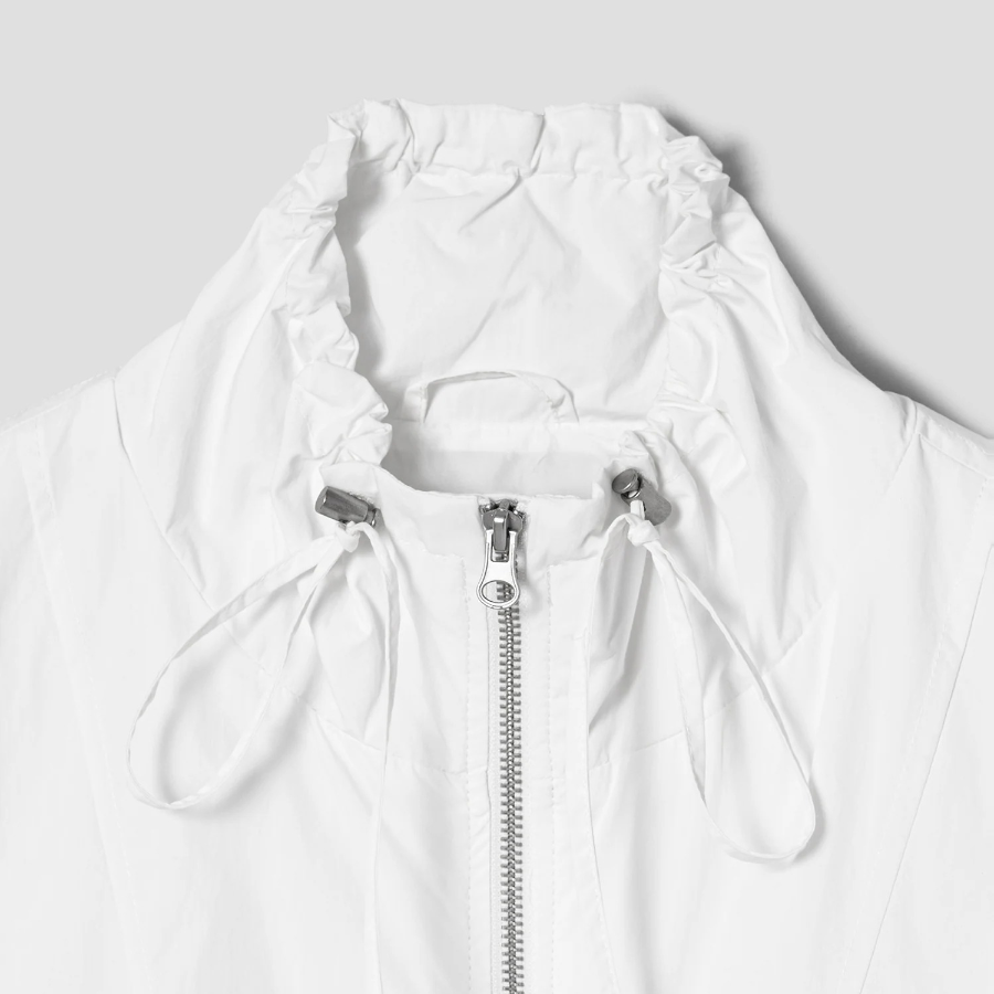 8 seconds Cotton Blend Zip-Up Jumper — Ivory