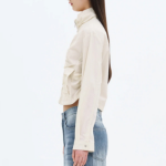 8 seconds Side String Zip-Up Jumper — Ivory