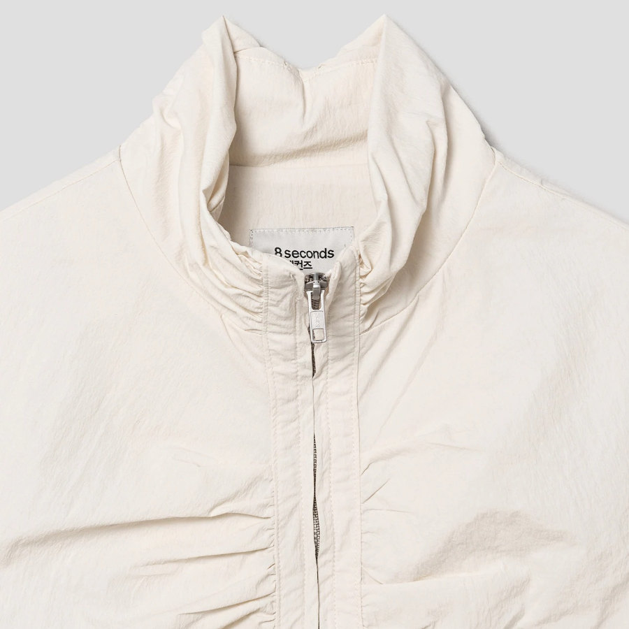8 seconds Side String Zip-Up Jumper — Ivory