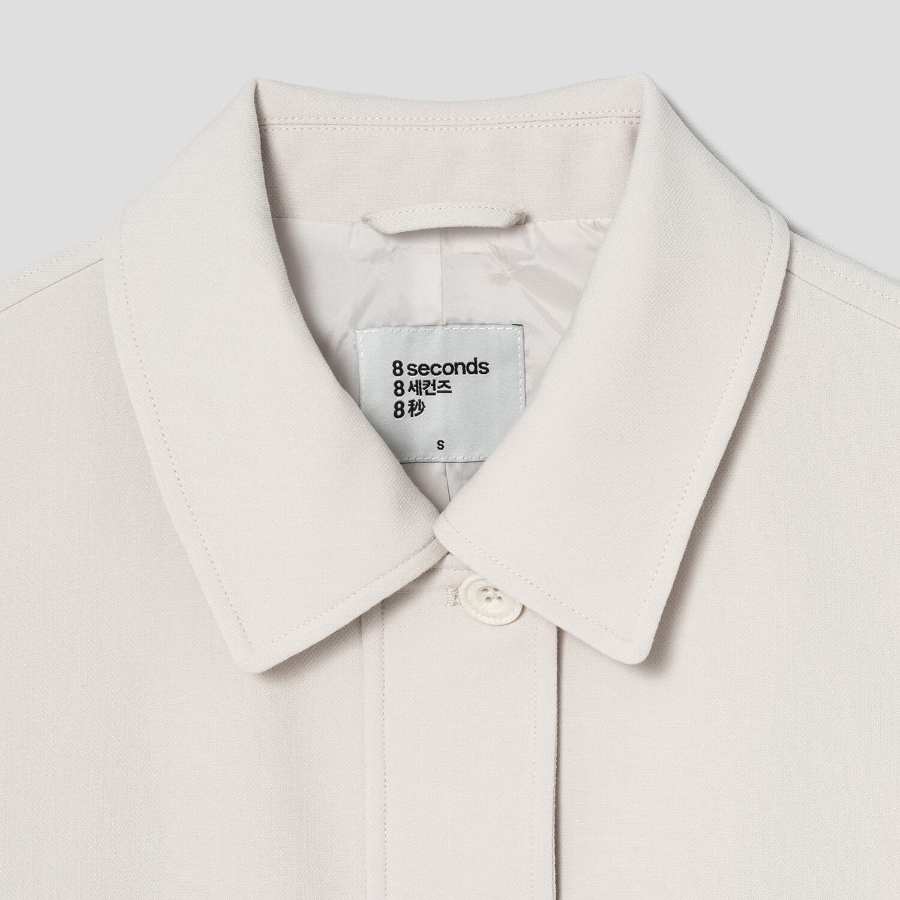 8 seconds Cotton Blended Outer — Ivory