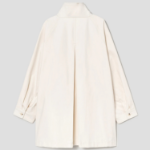 8 seconds Collar Neck Jacket Half Outer — Ivory