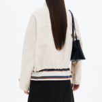 8 seconds Twill Cotton High Neck Jumper — Ivory