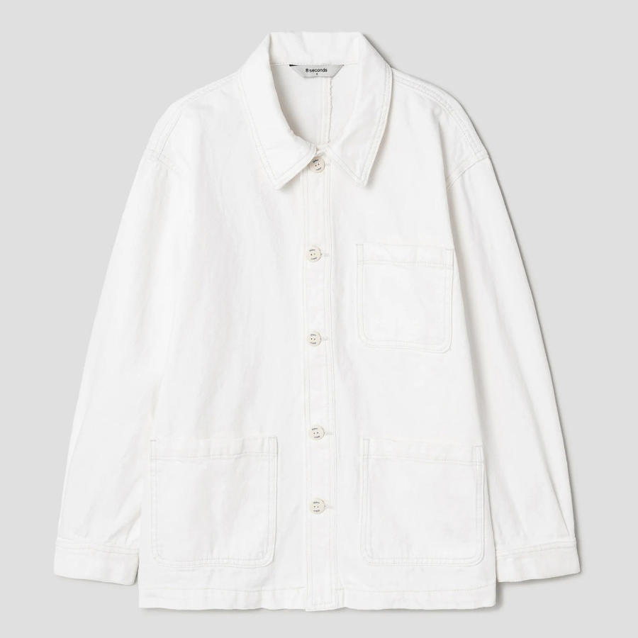 8 seconds Denim Work Jacket — Ivory