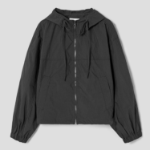 8 seconds Cotton Nylon Short Hood Jumper — Ash