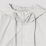 8 seconds Cotton Nylon Short Hood Jumper — Light Grey