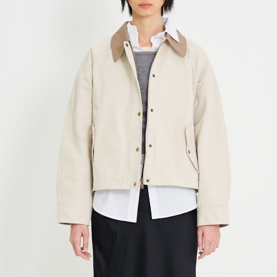8 seconds Collared Jacket Style Outerwear — Beige