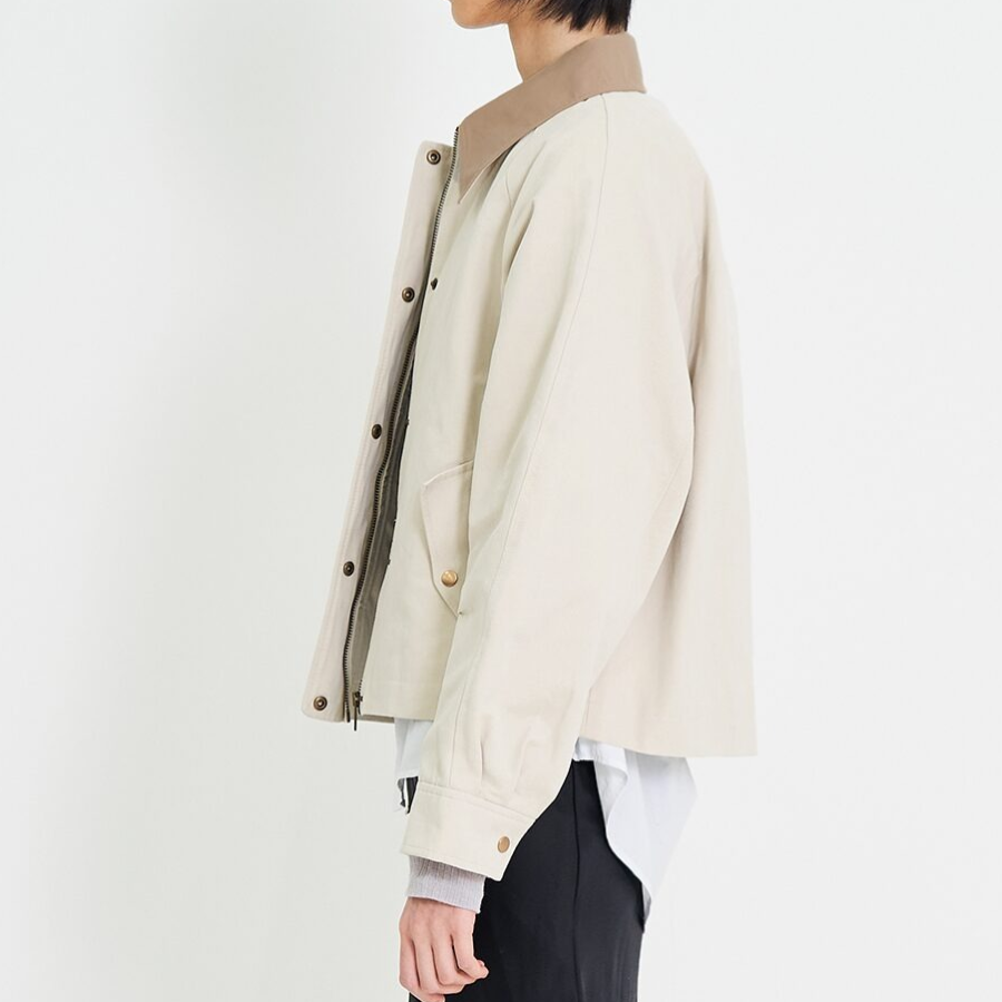 8 seconds Collared Jacket Style Outerwear — Beige