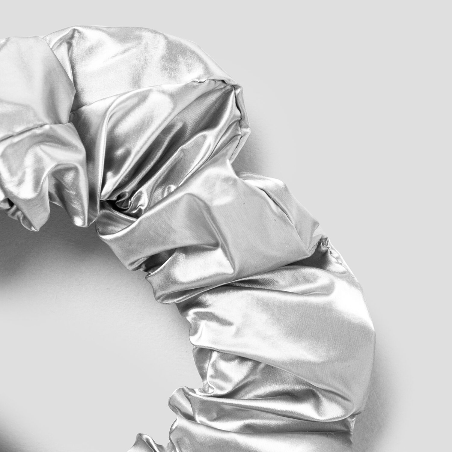 8 seconds Shiny Scrunchie — Grey