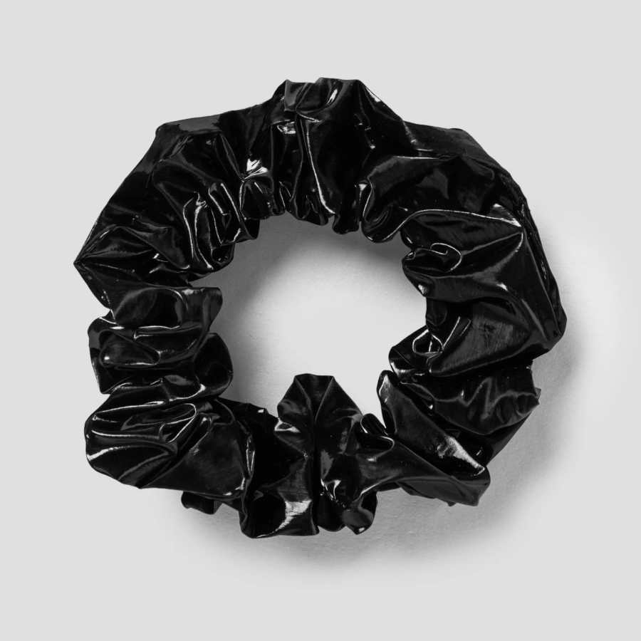 8 seconds Shiny Scrunchie — Black