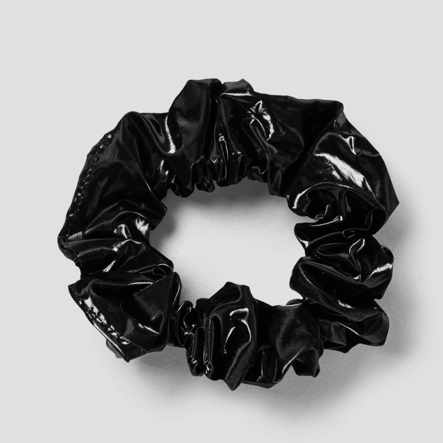 8 seconds Shiny Scrunchie — Black