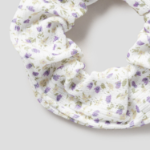 8 seconds Mini Flower Scrunchie — Ivory