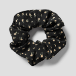 8 seconds Mini Flower Scrunchie — Black