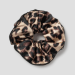 8 seconds Satin Animal Scrunchie — Black