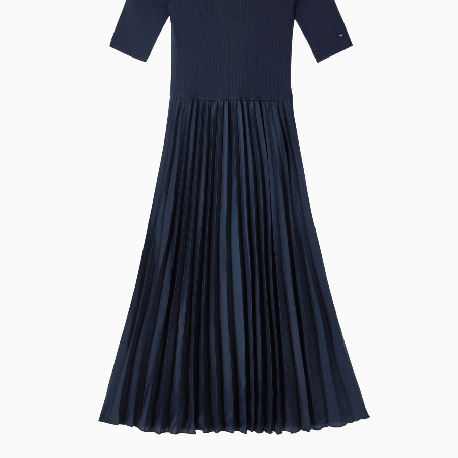 Tommy Hilfiger Official Rib Mix Media Dress