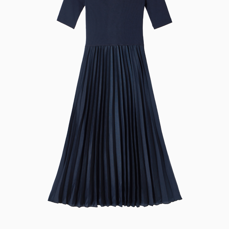 Tommy Hilfiger Official Rib Mix Media Dress