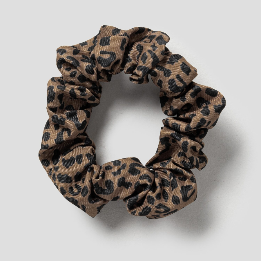 8 seconds Animal Petit Scrunchie Set (3P) — Black, Brown, Ivory