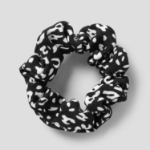8 seconds Animal Petit Scrunchie Set (3P) — Black, Brown, Ivory