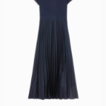 Tommy Hilfiger Official Woven Jersey Pleated Dress