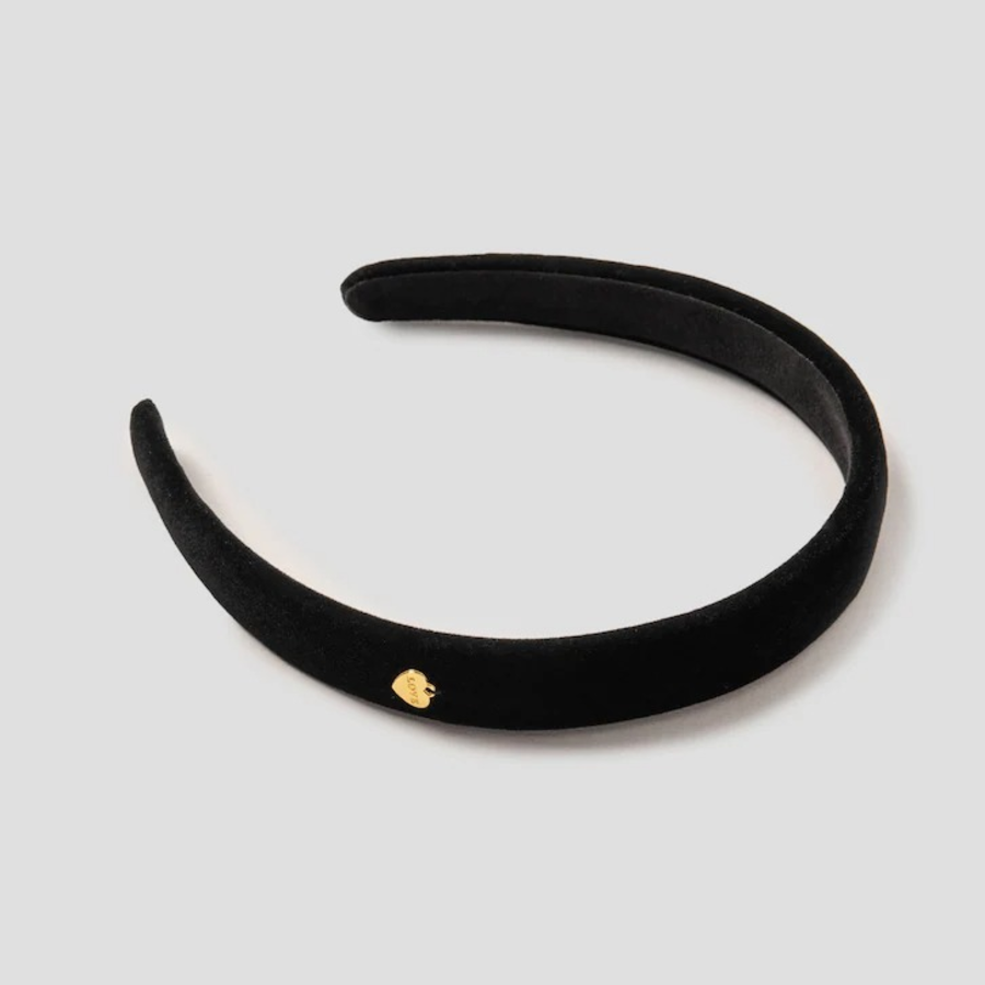 8 seconds Velvet Hairband — Black