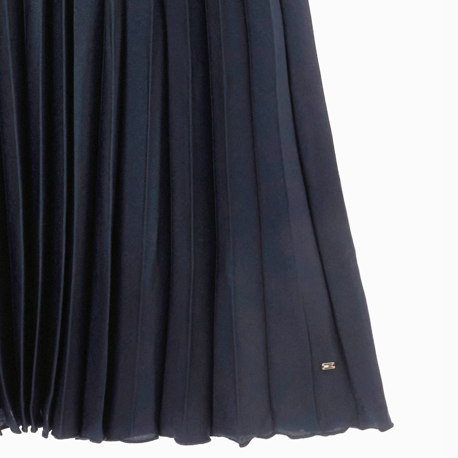 Tommy Hilfiger Official Woven Jersey Pleated Dress