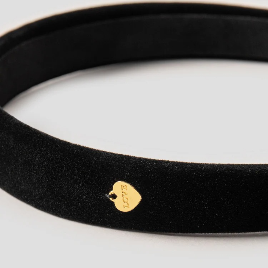 8 seconds Velvet Hairband — Black