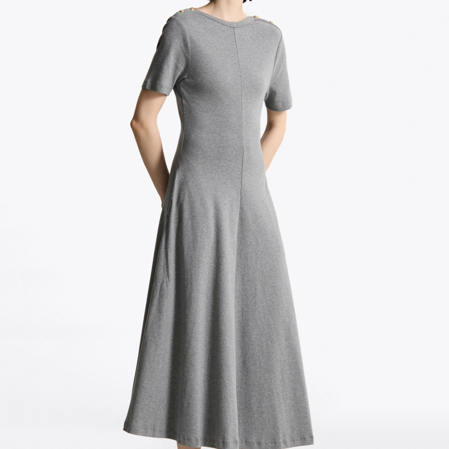 Tommy Hilfiger Official Gold Button Dress