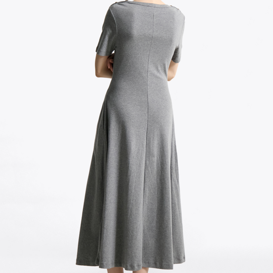 Tommy Hilfiger Official Gold Button Dress