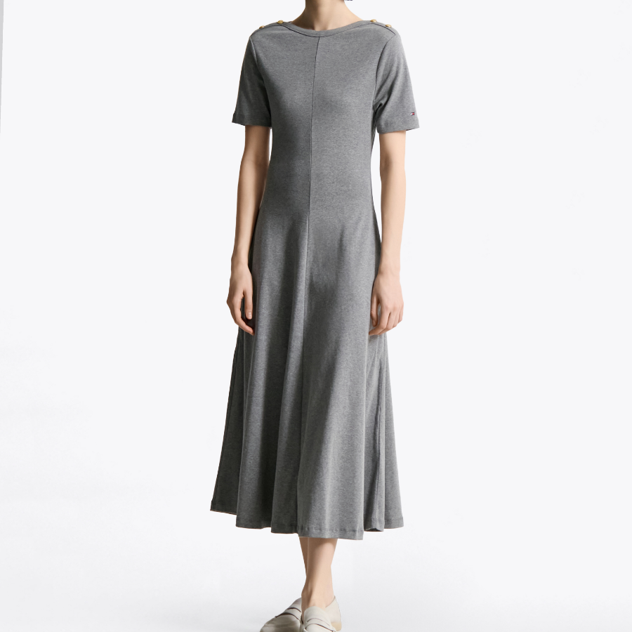 Tommy Hilfiger Official Gold Button Dress