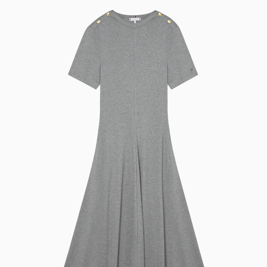 Tommy Hilfiger Official Gold Button Dress