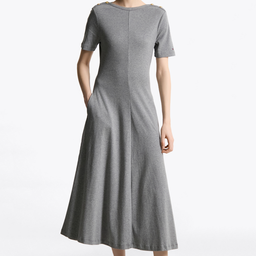 Tommy Hilfiger Official Gold Button Dress