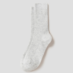 8 seconds Cotton Blend Ribbed Socks — Ivory