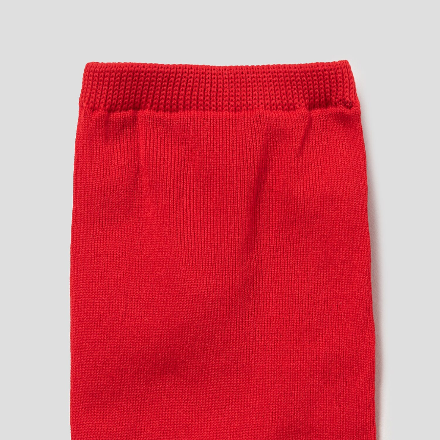 8 seconds Sheer Basic Socks — Red