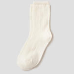 8 seconds Openwork Knit Socks — White