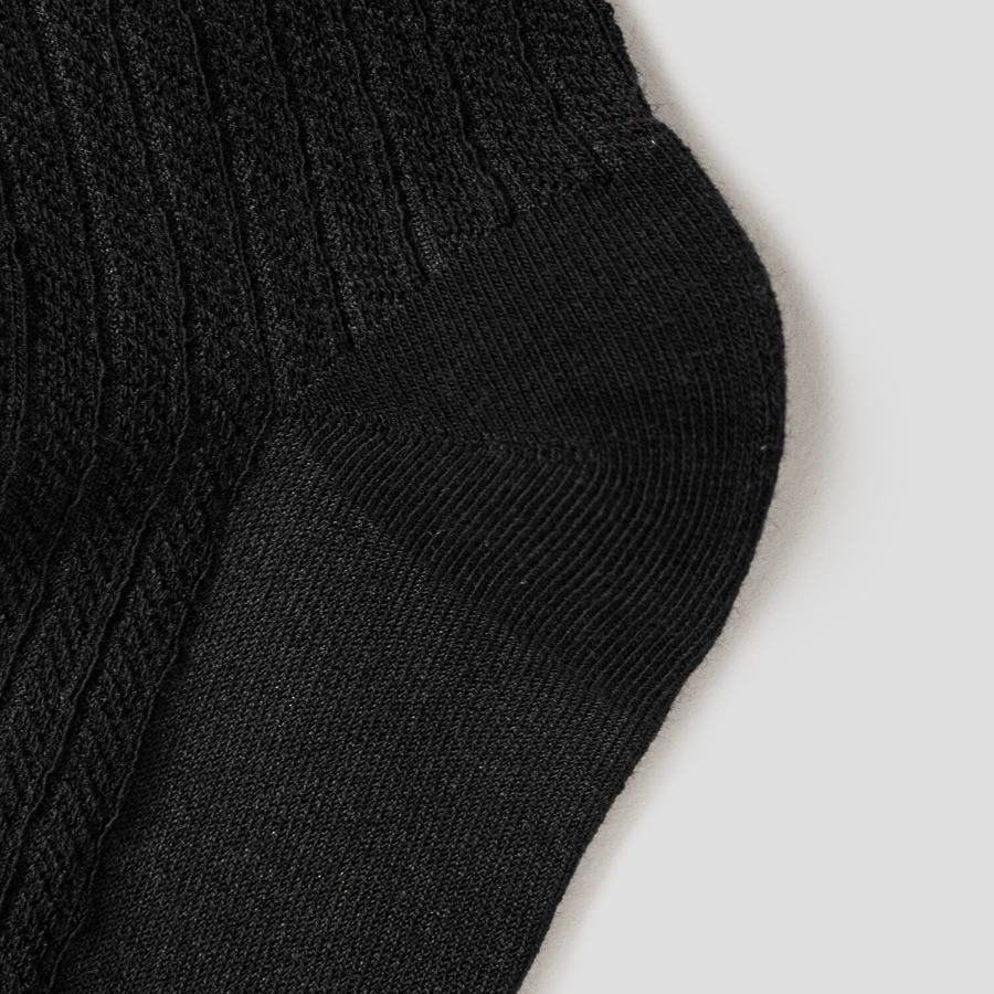 8 seconds Openwork Knit Socks — Black