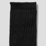 8 seconds Summer Openwork Knit Socks — Black