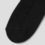 8 seconds Summer Openwork Knit Socks — Black