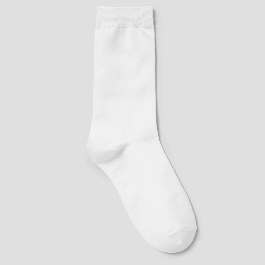 8 seconds Solid Socks — White